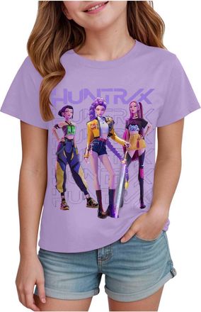 Generic 2025 K-Kpop D-Demon H-Hunters Shirt for Girls Kids Top Graphic T-Shirt Tops H-Huntrix H-Huntr/X Hip Hop Vintage Y2k Graphic Shirts DDemon Huunters Shi