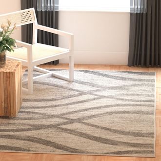 Safavieh Adirondack Machine Made Area Rug, Cream / Grey Contemporary Style Easy Care