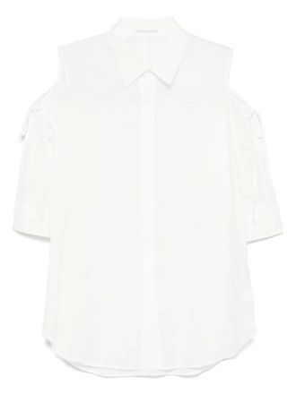 Yohji Yamamoto cut-out shirt - White