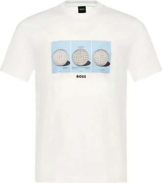 HUGO BOSS Hugo, T-Shirts, male, White, Size: 3XL T-shirt Boss