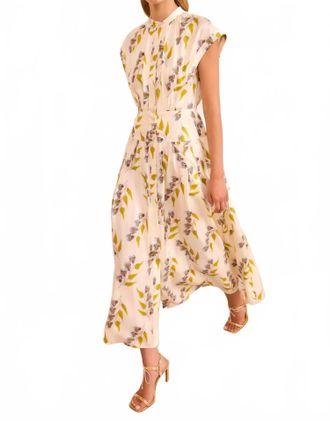 Ulla Johnson Lausanne Button Up Dress In Infinite Flower