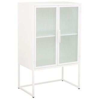 Wanderlust Deco Vitrina de metal con 2 puertas 65 x 39 x 106h cm