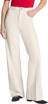 Spanx SPANXshape Authentic 360 High Waist Wide Leg Jeans in Alabaster at Nordstrom, Size 1X