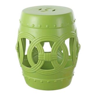 Jonathan Y Designs Lucky Coins 16 Chinese Ceramic Drum Garden Stool in Matte Green at Nordstrom