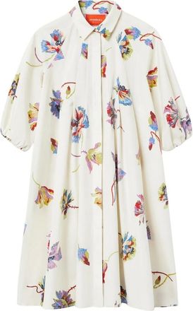 La DoubleJ Kleedjes, Dames, Wit, XS, Zonnestraal Jurk