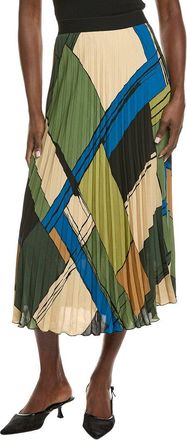 T Tahari Printed Midi Skirt