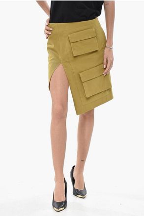 Off-white SEASONAL Cotton-Blend Cargo Midi Skirt size 38