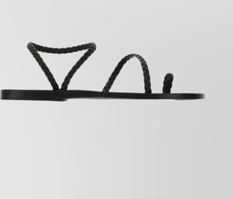 Ancient Greek Sandals nappa leather thong sandals with braided straps