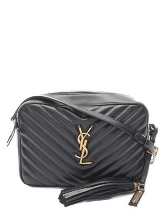 Saint Laurent Borsa a spalla Lou Roux con monogramma anni 2010 - Nero