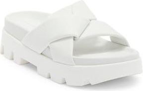 Ferragamo Air Lug Slide Sandal in White at Nordstrom Rack, Size 9.5