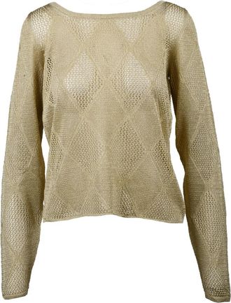 Ballantyne Lam&eacute; Sweater - Gold