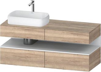 Duravit Qatego Consola Mueble Bajo Lavabo, 2 Extensiones, 2 - Duravit