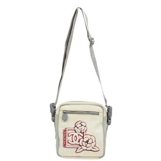 Chanel Pre-owned Cross Body Bags, female, White, Size: ONE SIZE Pre-owned Travel line crossbody bag