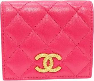 Chanel Pre-owned Wallets, female, Pink, Size: ONE SIZE Pre-owned Vintage Wallet