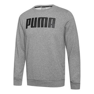 Puma Round Neck Pullover Casual Gray 855227-02