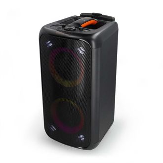 Nedis Altavoz De Fiesta Bluetooth Maximo Tiempo De Bateria 5 Horas 240 W Asa De Transporte Luces De Fiesta Ecualizador Naranja Negro