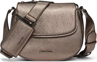 Calvin Klein womens Bella Novelty Crossbody, Gunmetal, One size