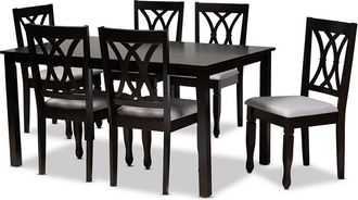 Baxton Studio Reneau 7Pc Dining Set