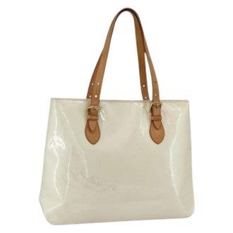 Louis Vuitton Pre-owned Tote Bags, female, Beige, Size: ONE SIZE Pre-owned Perle Patent Leather Shoulder Bag