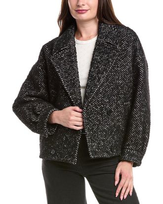 Maje Wool-Blend Coat
