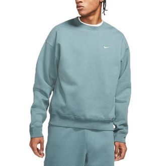 Nike Lab Solo Swoosh Fleece Crew Sweatshirt Teal CV0554-387