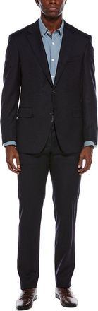 Canali 2pc Wool-Blend Suit with Flat Front Pant