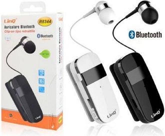 Trade Shop Trade Shop - Mono Auricolare Stereo Bluetooth Con Clip-on R8344 Autonomia 10 Hour