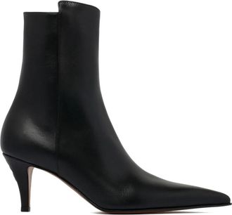 Alexander McQueen Birdee Ankle Boot - Dames - Laarzen met Hak - Zwart - 38 EU - Leer - Schoenen