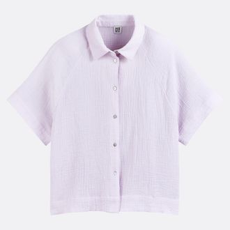 La Redoute Collections Los hemd met elleboogmouwen