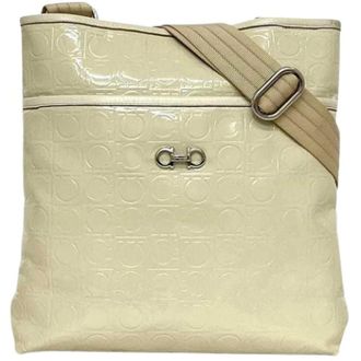 Ferragamo Pre-owned Cross Body Bags, female, Beige, Size: ONE SIZE Pre-owned au-21 Shoulder bag