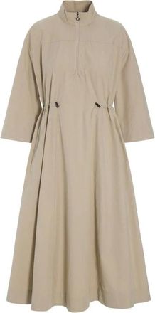 Bitte Kai Rand Kleedjes, Dames, Beige, 2Xl, Leer, Jurken