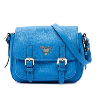 Prada Pre-owned Cross Body Bags, female, Blue, Size: ONE SIZE Pre-owned Crossbody Bag