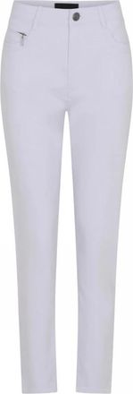 C.Ro Klassieke witte broek 100-White - Dames - Slim Fit Broeken - Wit - L - Broeken