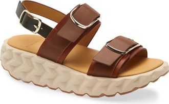 4CCCCees Jabara Slingback Platform Sandal in Brown at Nordstrom, Size 6.5Us