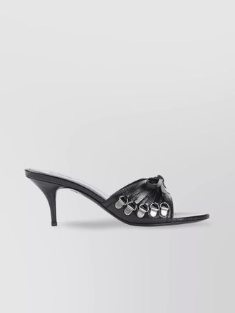 Balenciaga cagole sandals with bow and metal detail