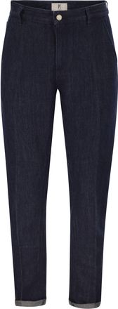 Pantaloni Torino op maat gemaakte denim jeans van katoen- en linnenmix