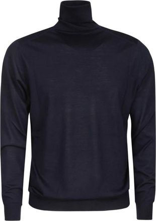 FILIPPO DE LAURENTIIS R.Merino Ml Turtleneck - Heren - Coltruien - Blauw - 2XL - Wol - Truien & Vesten
