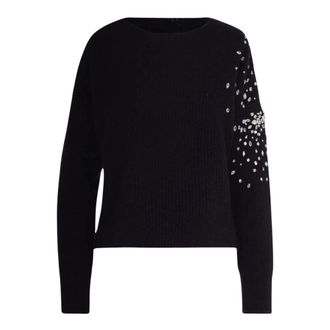Liu Jo Maglia Chiusa M/L - Dames - Ronde hals truien - Zwart - M - Truien & Vesten