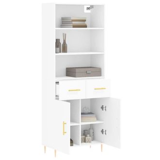 Berkfield Home Highboard White 69.5x34x180 cm Engineered Wood
