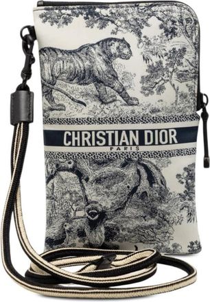 Dior Pre-owned Dior Technical Fabric Embroidered Toile De Jouy DiorTravel Multifunction Pouch 47-MA-0231