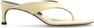 Rotate Leren Mules met Hak - Dames - Muiltjes - Geel - 36 EU - Leer - Schoenen