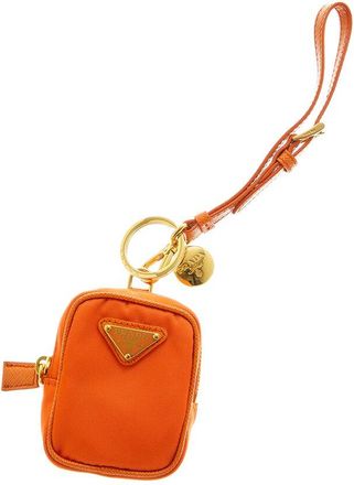 Prada Re-Nylon & Leather Keychain