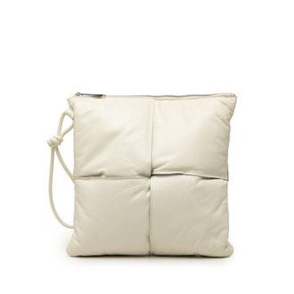 Bottega Veneta White Leather Clutch Bag (Pre-Owned)