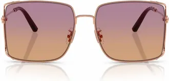 Coach Sunset Peach Gradient Square Ladies Sunglasses HC7174D 933178 59
