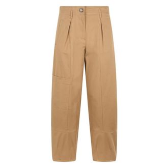 Max Mara Broeken, Dames, Beige, L, Broeken