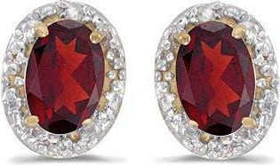 Allurez 14K Gold Diamond & Gemstone Earrings in 1.20Ct/ruby/yellow God at Nordstrom