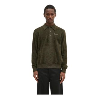 Thisisneverthat SCT Logo Shaggy Knit Polo - Heren - Truien - Groen - Maat: M
