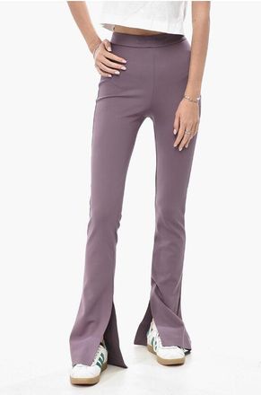 Off-white Bootcut Leggings SLEEK SPLIT with Split Hem size 38