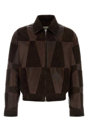 Versace Brown Shirt Collar Jacket