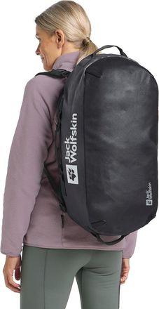 Jack Wolfskin Sporttasche JACK WOLFSKIN ALL-IN DUFFLE 35, Gr. onesize, grau (phantom), Polyester, Taschen Sporttasche